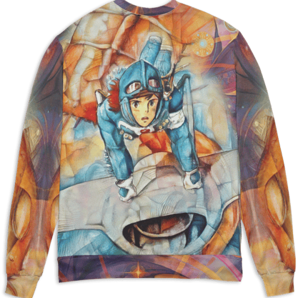 Nausicaa and The Valley of The Wind Canvas 3D Sweater Ghibli Store ghibli.store