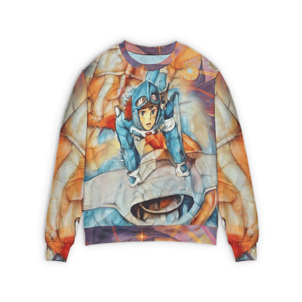 Nausicaa and The Valley of The Wind Canvas 3D Sweater Ghibli Store ghibli.store