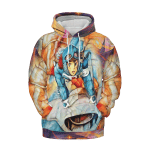 Nausicaa and The Valley of The Wind Canvas 3D Hoodie Ghibli Store ghibli.store