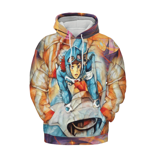 Princess Mononoke Canvas 3D Hoodie Ghibli Store ghibli.store