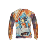 Nausicaa and The Valley of The Wind Canvas 3D Sweatshirt Ghibli Store ghibli.store