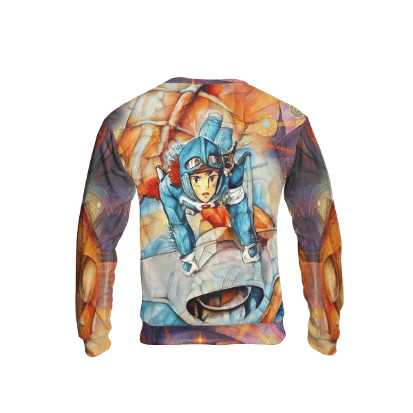 Nausicaa and The Valley of The Wind Canvas 3D Sweatshirt Ghibli Store ghibli.store