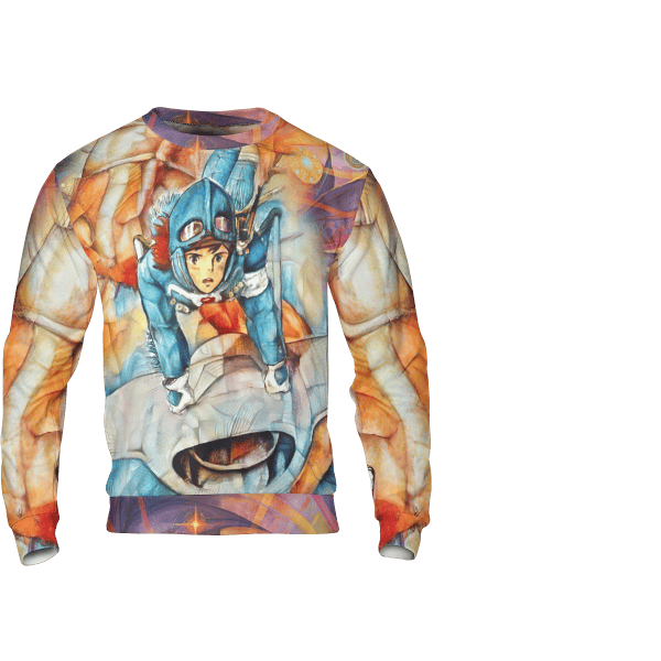 Princess Mononoke Canvas 3D Sweatshirt Ghibli Store ghibli.store