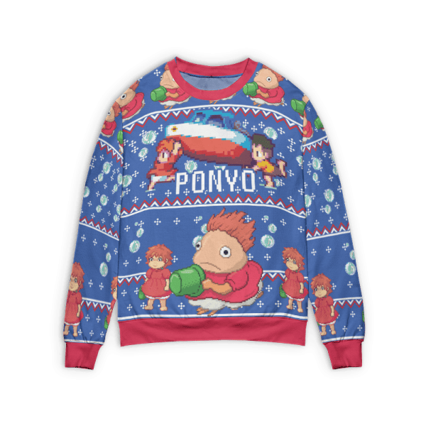 Howl’s Moving Castle – The Fire is So Delightful Ugly Christmas Sweater Ghibli Store ghibli.store