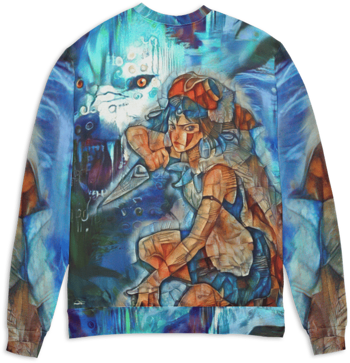 Princess Mononoke Canvas 3D Sweater