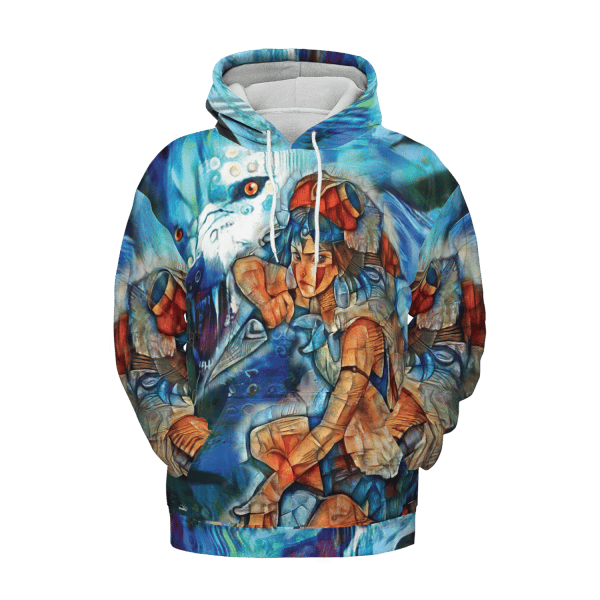 Nausicaa and The Valley of The Wind Canvas 3D Hoodie Ghibli Store ghibli.store