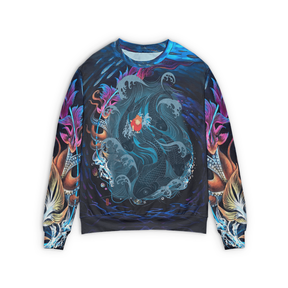 Ponyo on The Sea 3D Sweater