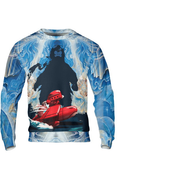 Totoro and The Starry Night 3D Sweatshirt Ghibli Store ghibli.store