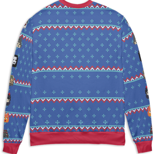 Ghibli Chibi 8bit Ugly Christmas Sweater Ghibli Store ghibli.store