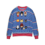 Ghibli Chibi 8bit Ugly Christmas Sweater Ghibli Store ghibli.store