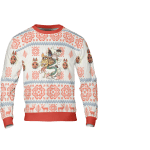 Ghibli Characters Riding Haku Dragon Christmas 3D Sweatshirt