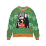 Ghibli Chibi Ugly Christmas Sweater Style 2 Ghibli Store ghibli.store