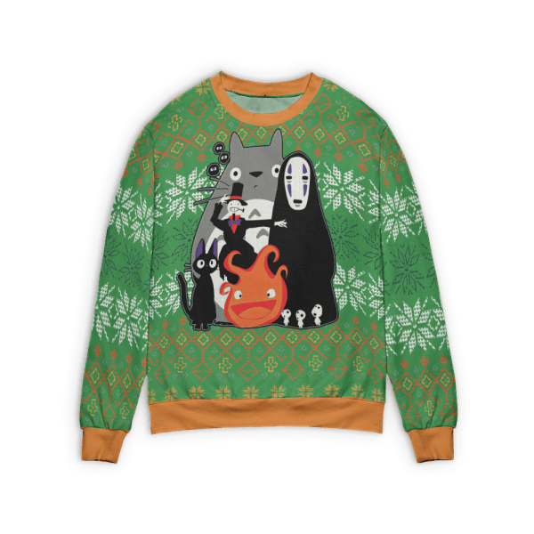 Princess Mononoke Shishigami Ugly Christmas Sweater Style 2 Ghibli Store ghibli.store