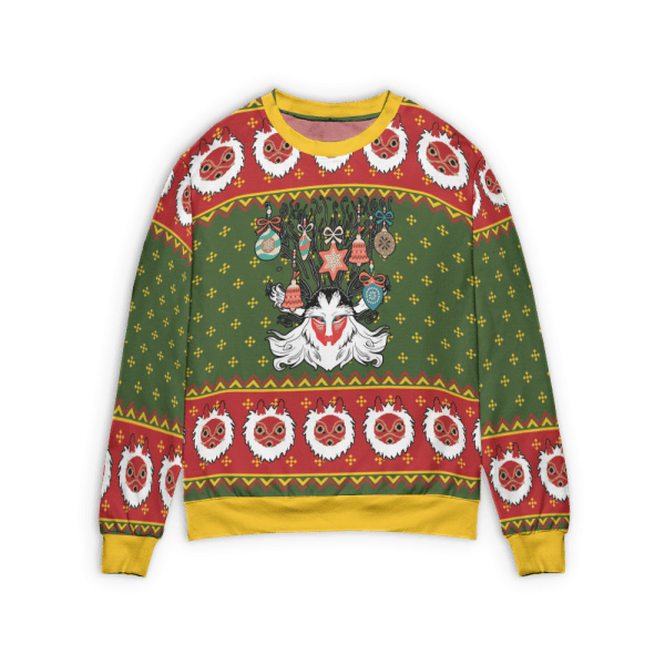 Ghibli Chibi Ugly Christmas Sweater Style 2 Ghibli Store ghibli.store