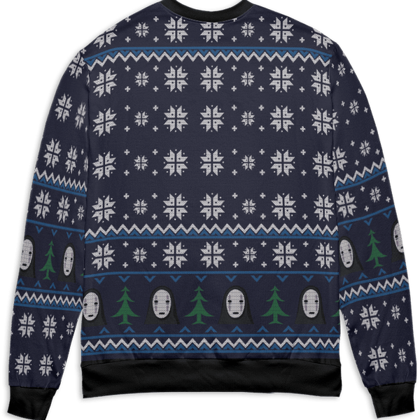 Spirited Away Characters Ugly Christmas Sweater Style 4