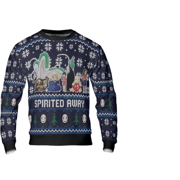 Spirited Away Characters Christmas Sweatshirt Style 2