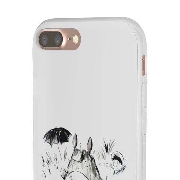 Totoro And The Girls Ink Painting iPhone Cases Ghibli Store ghibli.store