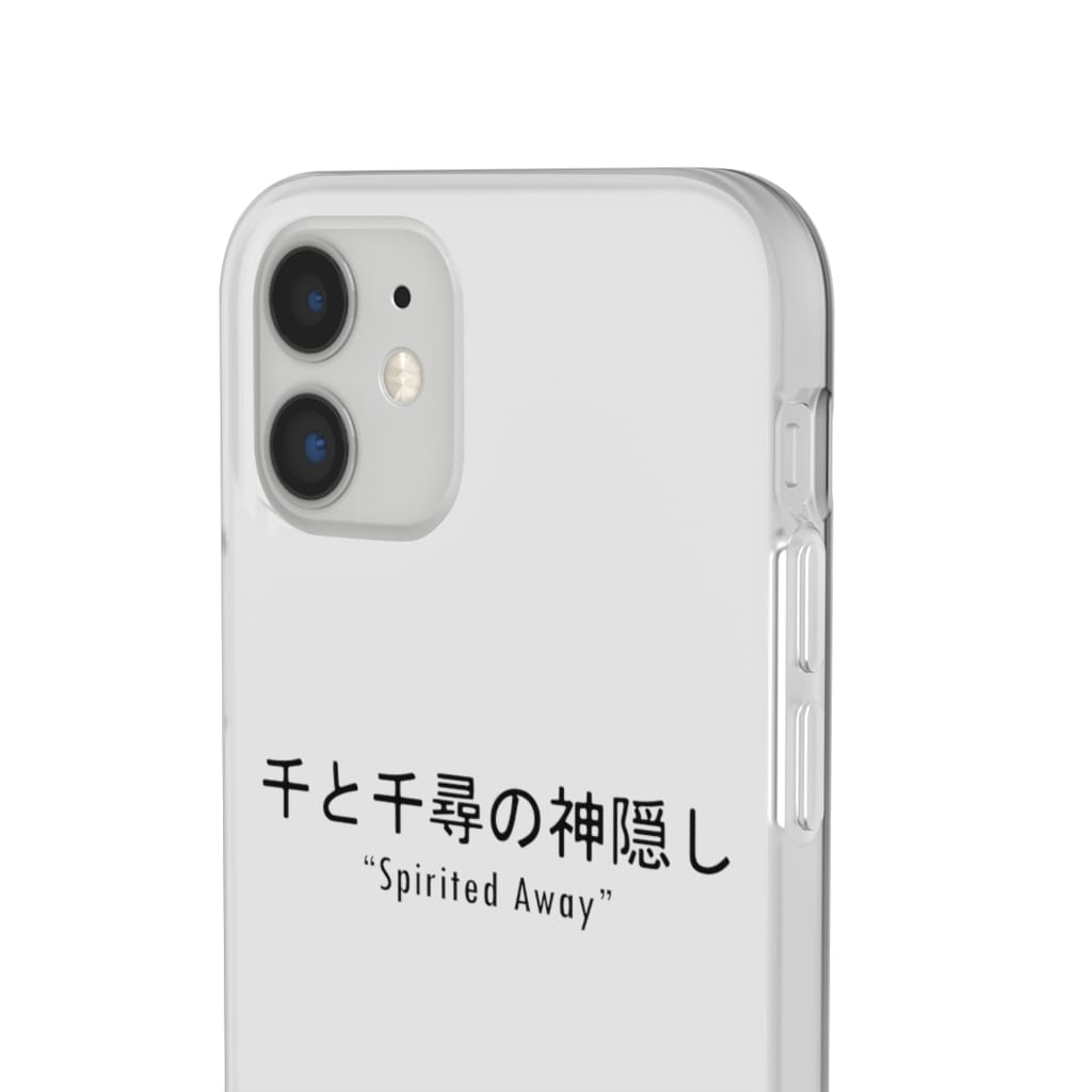 Spirited Away Japanese Letters Print Harajuku iPhone Cases