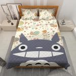Smiling Totoro Quilt Bedding Set Ghibli Store ghibli.store