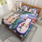 Totoro and Snorlax At The Bus Stop Quilt Bedding Set Ghibli Store ghibli.store