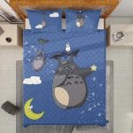Umbrella Totoro Quilt Bedding Set