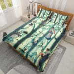 Totoro and Friends in The Jungle Quilt Bedding Set Ghibli Store ghibli.store