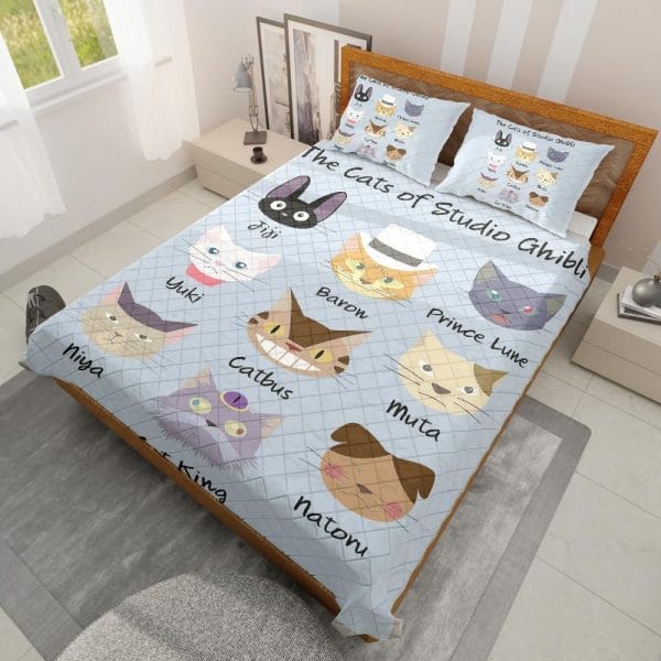 The Cat of Studio Ghibli Quilt Bedding Set Ghibli Store ghibli.store