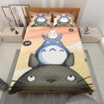 Totoro Family Quilt Bedding Set