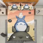 Totoro Family Quilt Bedding Set Ghibli Store ghibli.store