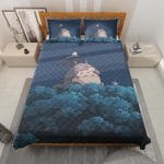 Totoro Flute Night Quilt Bedding Set Ghibli Store ghibli.store