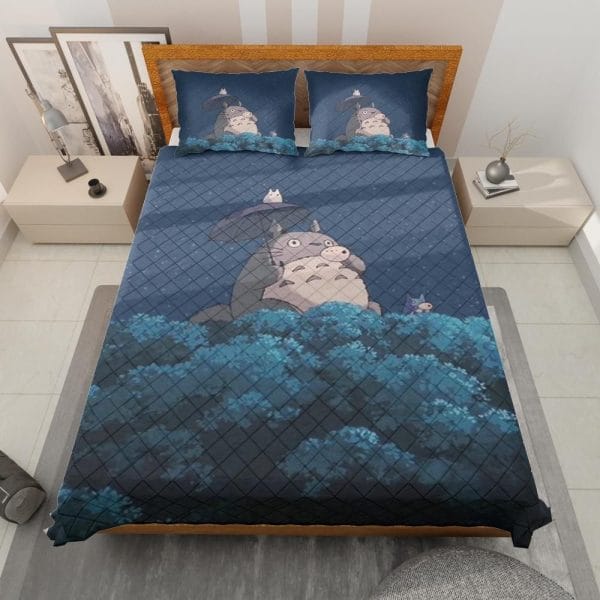 Totoro Family Quilt Bedding Set Ghibli Store ghibli.store