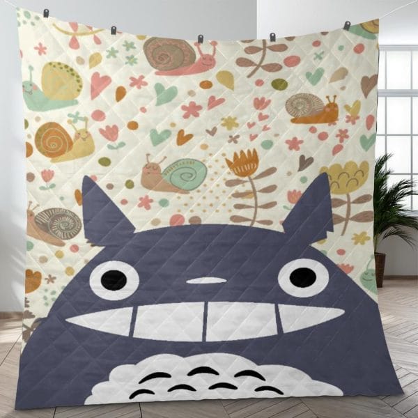 Smiling Totoro Quilt Blanket Ghibli Store ghibli.store
