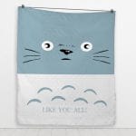 Totoro Like You All Quilt Blanket