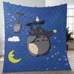 Umbrella Totoro Quilt Blanket