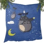 Umbrella Totoro Quilt Blanket