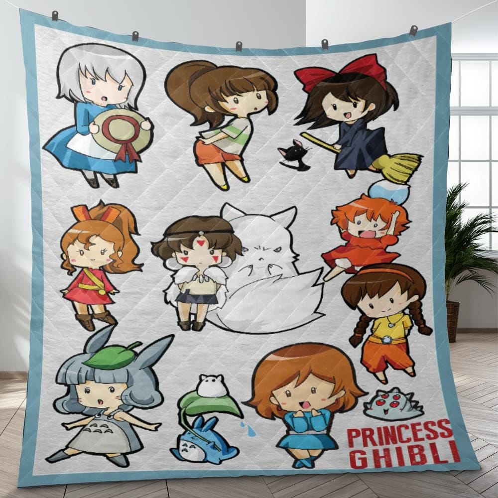 Ghibli Princess Quilt Blanket