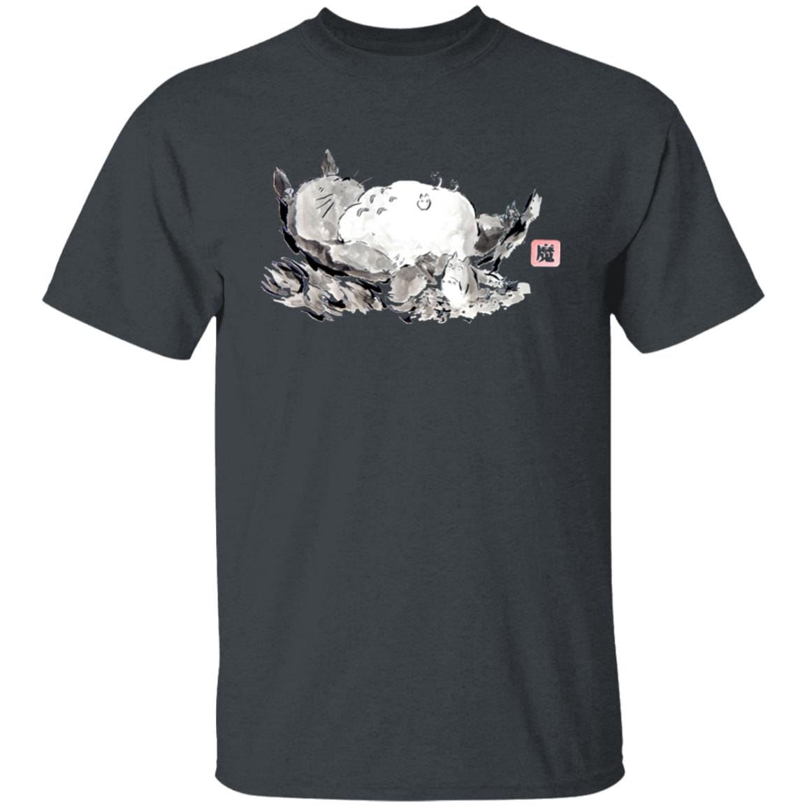 Sleeping Totoro ink Painting T Shirt