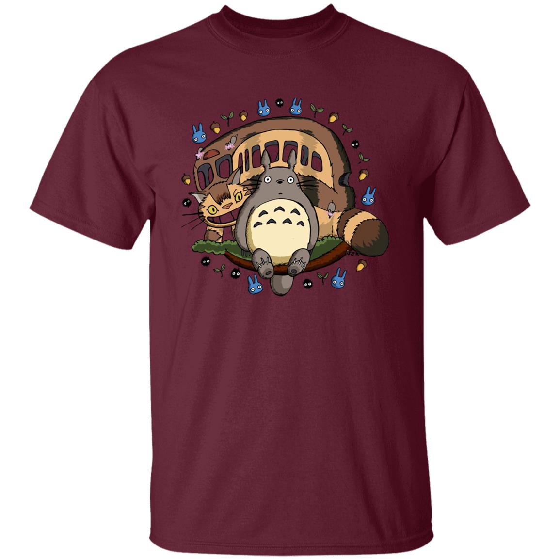 Totoro and the Catbus T Shirt