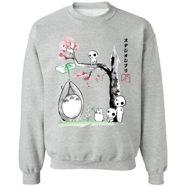 Totoro and the Tree Spirits Sweatshirt Ghibli Store ghibli.store