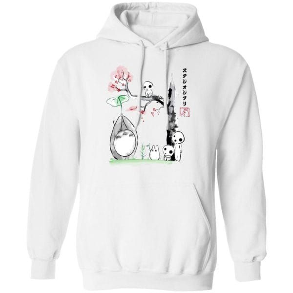 Totoro and the Tree Spirits Hoodie Ghibli Store ghibli.store