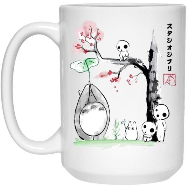 Totoro and the Tree Spirits Mug Ghibli Store ghibli.store