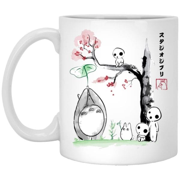 Totoro vs Snorlax Pillow fight Mug
