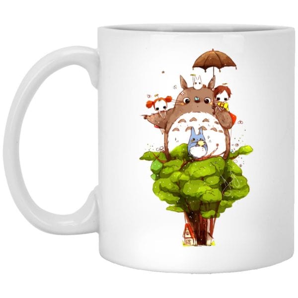 Totoro vs Snorlax Pillow fight Mug