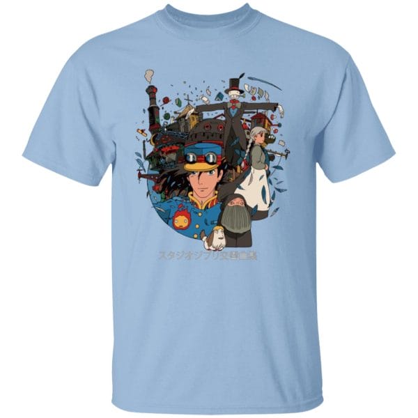 Howl’s Moving Castle Characters Compilation T Shirt Ghibli Store ghibli.store