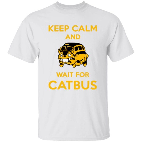 My Neighbor Totoro Keep Calm and Wait for Cat Bus T Shirt Ghibli Store ghibli.store