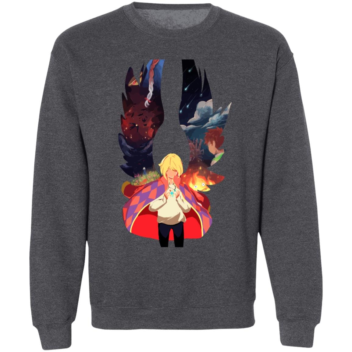 Howl and Colorful Wings Sweatshirt