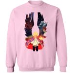Howl and Colorful Wings Sweatshirt Ghibli Store ghibli.store