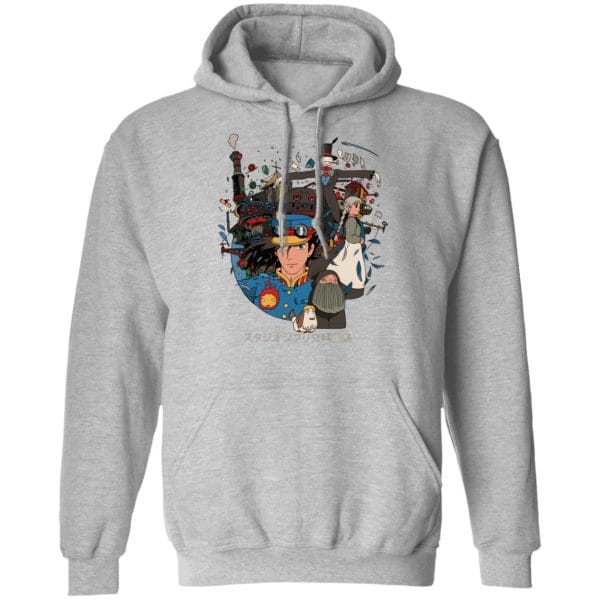 Howl’s Moving Castle Characters Compilation Hoodie Ghibli Store ghibli.store