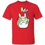 Totoro with Butterfly Cute Drawing T Shirt Ghibli Store ghibli.store