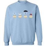 Totoro Faces Sweatshirt Ghibli Store ghibli.store
